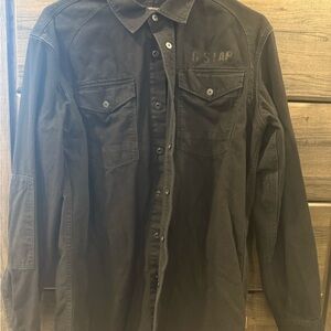 G-Star Men's Dark Gray Shirt Jacket